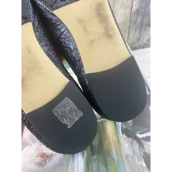 Tory Burch Laila Ballet Flat in Blue Metallic Size 11 - Picture 8 of 11